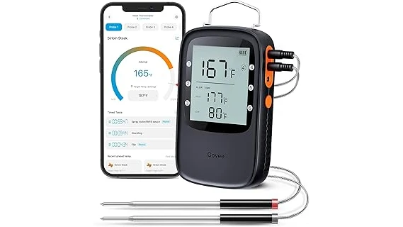 The image shows a selection of best-selling meat thermometers, perfect for BBQ enthusiasts.