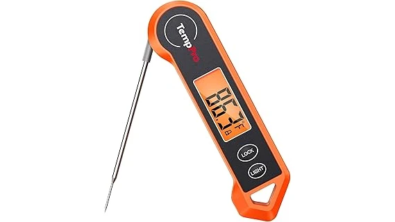 The image shows a collection of popular digital meat thermometers suitable for chefs.