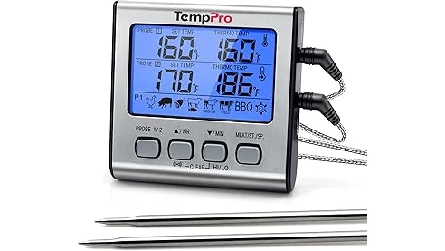 This image shows a collection of popular meat thermometers perfect for achieving perfectly cooked ribs.