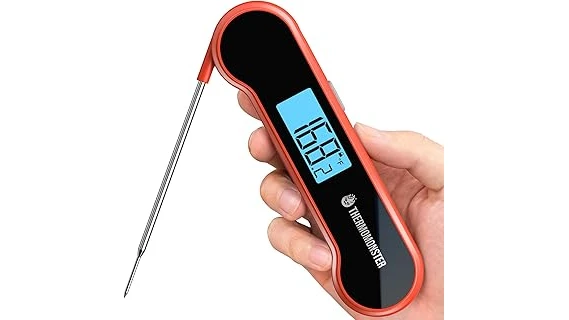 The image shows a variety of popular meat thermometers under thirty dollars, perfect for cooking.
