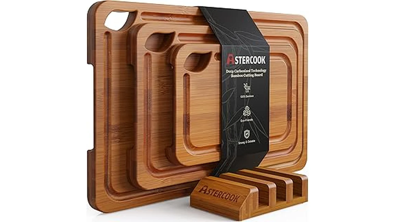 The image shows several high-quality meat cutting boards, highlighting popular options from the best-selling list.
