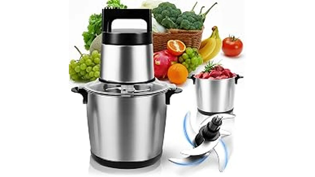 The image shows a selection of electric meat grinders, possibly showcasing the most popular 10 models.