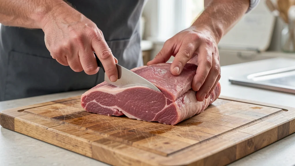 This image shows a pork internal temperature chart for achieving perfectly cooked meat.